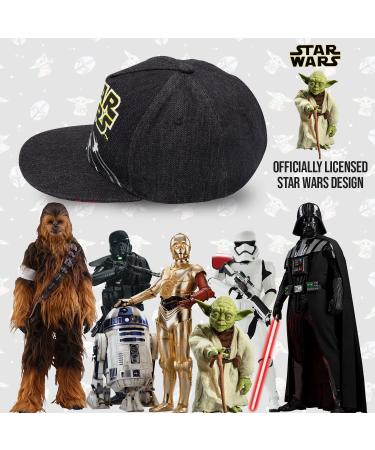 Star Wars Classic Embroidered Logo Youth Baseball Cap - Black/Yellow/Silver - Buy Online on SooperMarket.com