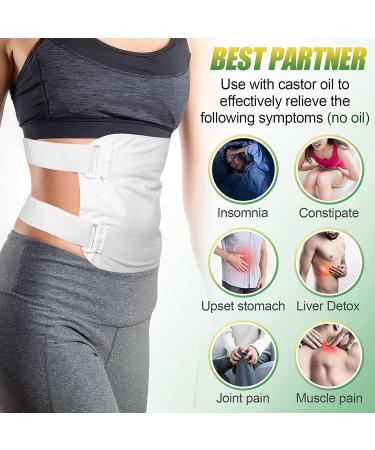 Organic Castor Oil Wrap Pack - Reusable Adjustable Comfortable Waist Bag for Inflammation Relief - International Shipping Available - Buy Online on SooperMarket.com