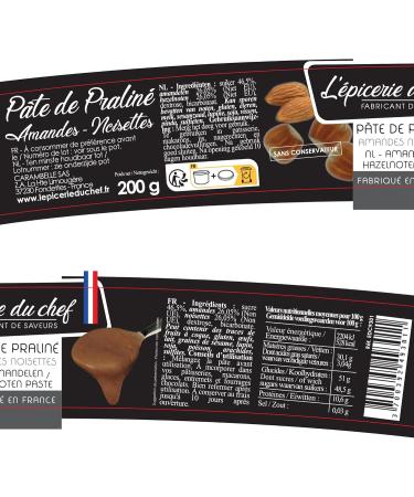 Almond and hazelnut praline paste 200 g - Buy Online on SooperMarket.com