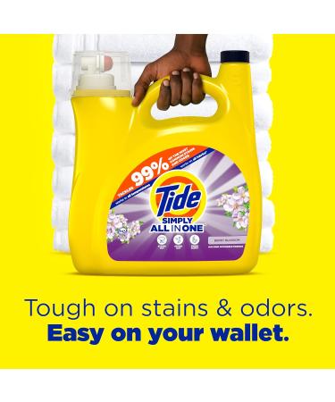 Tide Simply Clean & Fresh Liquid Laundry Detergent - Berry Blossom Scent 89 Loads 117 fl oz | International Shipping Available - Buy Online on SooperMarket.com