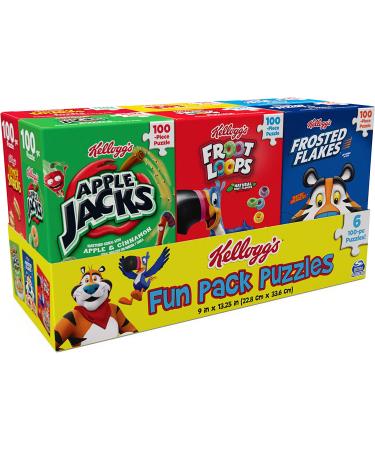 Kellogg's Fun Pack Puzzles: 6 Square Cereal Boxes Bundle - Gift Set of Froot Loops, Frosted Flakes & More for Kids and Adults (Aged 4+) - Buy Online on SooperMarket.com