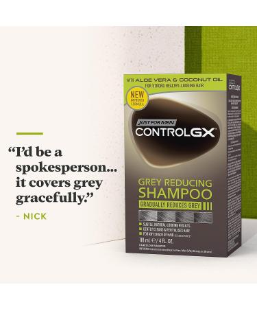 Just For Men Control GX 5 oz Shampoo for Grey Hair Reduction - 147 ml, Boxed - Buy Online on SooperMarket.com