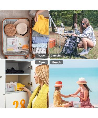 11-Piece Travel Bottle Set | 30/50/60/80ml Containers for Cosmetics Sprays & Creams | Portable Travel Accessories - Buy Online on SooperMarket.com