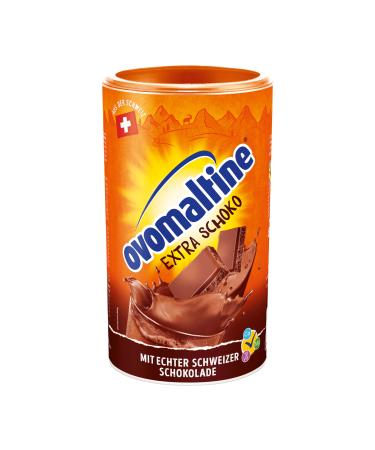 Ovomaltine Extra chocolate drinking chocolate - cocoa powder with the extra portion of Swiss chocolate malt and high -quality cacao for hot chocolate sustainable 1 x 450g 450 g (1 Pack)