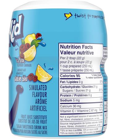 Kool-Aid Ice Blue Raspberry Lemonade Drink Mix 517g (Pack of 12) Ice Blueberry Raspberry Lemonade - Buy Online on SooperMarket.com