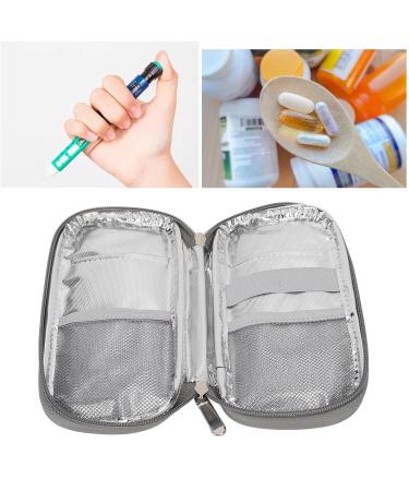 Portable Insulin Cooler Bag Diabetic Supplies Organizer - Marble Green - Buy Online on SooperMarket.com