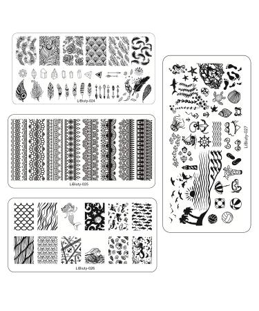 Buy Budoci Nail Stamping Set - 12 Plate Kit for Stunning French Nail Art | International Shipping Available - Buy Online on SooperMarket.com
