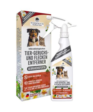 Weidebach highly effective odor and stain remover against animal smells ready for use biodegradable against stubborn pet and urine stains odor neutralizers smell of distant 1x against animal smells