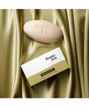 Beauty Kin Eco-Friendly Shaving Body Bar - Reduces Razor Rash & Irritation - Vegan Friendly & Cruelty Free Active Ingredients - Paraben Free Soap - Made In The UK - Buy Online on SooperMarket.com