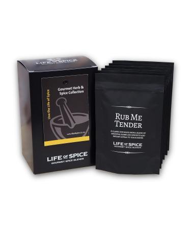 Life of Spice Gourmet Herb & Spice Collection | Great Selection of Rubs Salts and Herbs | 300g | 6 Unique Flavours with Recipe Cards | 2 Rubs - 2 Salts - 2 Herbs | Great Christmas or Birthday Gift