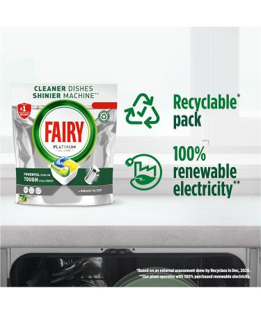 Fairy Platinum Dishwasher Tablets Lemon - 94 Tablets - Buy Online on SooperMarket.com