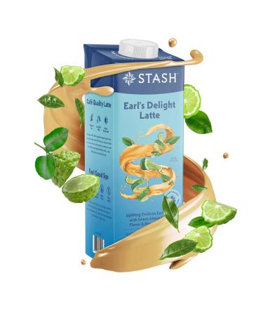 STASH Earl's Delight Earl Grey Tea Latte Concentrate - Barista Style Caffeinated Black Tea Beverage - Crafted in Oregon - Plant Based and Dairy-Free Serve Hot or Iced 32 fl oz (Pack of 6) Earls Delight pack of 6