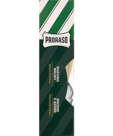 Proraso Green Line Shaving Brush - Natural Bristle Chrome-Plated Handle Pack of 4 | International Shipping Available - Buy Online on SooperMarket.com