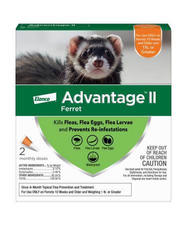 Advantage II Flea Prevention for Ferrets, Over 1 lb, 2 doses