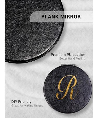 Getinbulk Compact Magnifying Mirror Set - 12 Pcs Double-Sided 1X/10X Magnification PU Leather - Black - Buy Online on SooperMarket.com