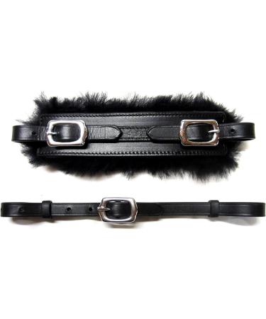 PS Horse Article Set - Bitless Bridle with Real Sheepskin Black & Silver Fittings | International Shipping Available - Buy Online on SooperMarket.com