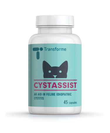 Transforme Cystassist Feline Urinary Tract Supplement Support for Cats of All Ages 45 Capsules