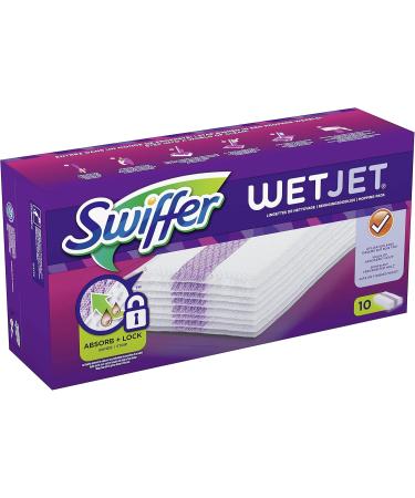 Swiffer WetJet Refill Cloths - Versatile Cleaning for All Floor Types | 1 x 10 Pack - International Shipping Available - Buy Online on SooperMarket.com