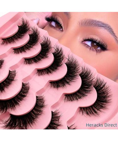 7 Pairs 3D Cat Eye False Eyelashes - Fluffy Volume Curly Faux Mink Reusable Makeup Lashes (TM26) for Stunning Looks - Buy Online on SooperMarket.com