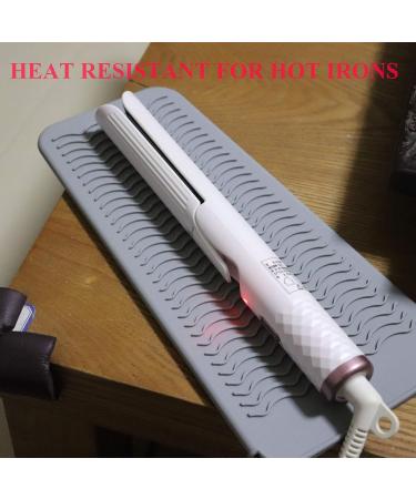 Heat Resistant Travel Hair Curler & Flat Iron Pouch Set | Cactus Silicone Mat Perfect for Global Shipping - Buy Online on SooperMarket.com
