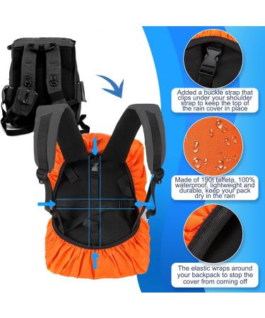 6 Pcs Woanger Waterproof Rain Cover for 20-60 L Backpacks | Ultralight, Reflective Strip, Adjustable Buckle | Ideal for Hiking, Camping, Cycling - Buy Online on SooperMarket.com