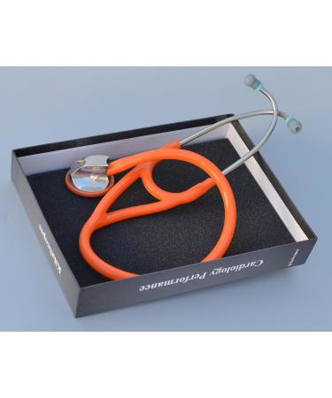 Buy Specialist Stethoscope - Professional Single Head Cardiology & Diagnostic Stethoscope for Doctors & Nurses - K970 Orange with Accessories - Fast International Shipping - Buy Online on SooperMarket.com