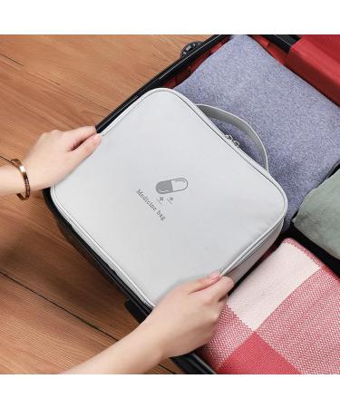 2 Pack Waterproof Large Capacity Medication Bag | Travel Pharmacy & Emergency Kit - Pink - Buy Online on SooperMarket.com