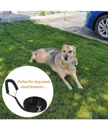 Training Leads for Dogs - Nylon Long Training Dog Leash Long Dog Recall Lead Long Line for Dog Tracking Training Long Lead Leash for Pet Recall Obedience with Comfortable Padded Handle (Black 5m/16ft) Black 5m/16ft - Buy Online on SooperMarket.com