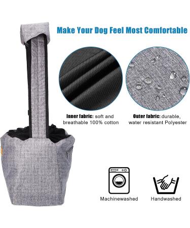 Ownpets Medium Pet Sling Carrier for 6.5-9kg Dogs/Cats - Reversible, Hands-Free, Adjustable Strap, Pocket - Grey - Buy Online on SooperMarket.com