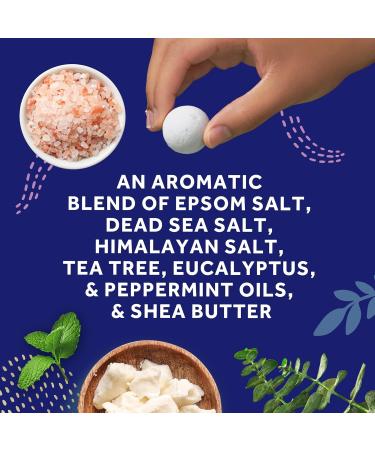 Amop Pedi Perfect Foot Soak Bath Bombs - 28 ct | Relaxing Fizzies with Epsom Dead Sea & Himalayan Salt Tea Tree Oil & Shea Butter for Tired Feet - Buy Online on SooperMarket.com