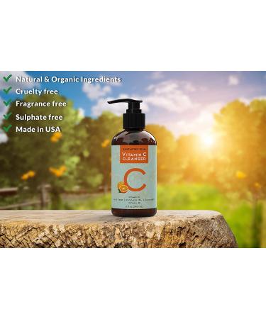 Vitamin C Facial Cleanser | Daily Anti-Aging & Acne Gel | Natural Makeup Remover for Oily, Dry & Sensitive Skin - Simplified Skin - Buy Online on SooperMarket.com