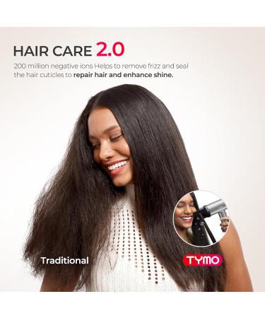 Buy TYMO Hair Dryer - High-Speed Ionic Blow Dryer with Adjustable Diffuser Fast Drying Zero Damage Low-Noise 3 Speeds & 4 Temps for Professional Home Styling | International Shipping Available - Buy Online on SooperMarket.com