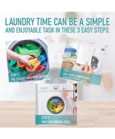 100 Eco-Friendly Laundry Detergent Sheets - Plant-Based Free and Clear Strips for HE Machine - Travel/Home Clothes Washing - Fresh Linen Scent - Buy Online on SooperMarket.com