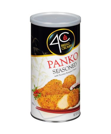 4C Premium Bread Crumbs, Panko Seasoned 1 Pack, Regular & Gluten Free, Flavorful Crispy Crunchy, Value Pack Panko Seasoned 8 Ounce (Pack of 1)