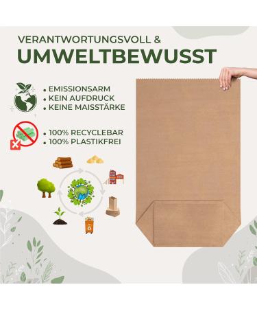 BioGl ck Organic Waste Bags - 60L & 80L - 25 Pack | Extra Wet & Tear-Resistant Biotonne Bags - Eco-Friendly & International Shipping - Buy Online on SooperMarket.com