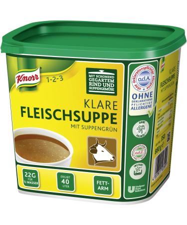 Knorr clear beef soup with soup vegetables (beef broth according to a proven recipe) 1 pack (1 x 0.88 kg) Clear beef soup 880 g (1 pack)