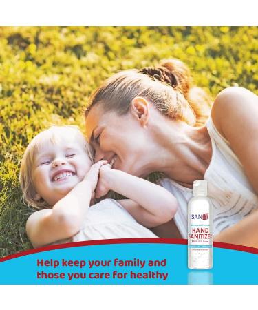 Sanit Moisturizing Hand Sanitizer Gel 70% Alcohol - 2 Pack 4 oz - Made in USA - Kills 99.99% Germs with Vitamin E and Aloe Vera - Fresh Scent Soothing Formula - Buy Online on SooperMarket.com