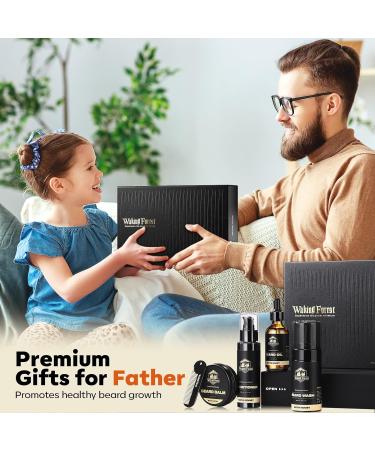 Waking Forest Beard Growth Kit | Luxury Beard Care for Men - Oil Wash Conditioner Balm & Comb - Buy Online on SooperMarket.com
