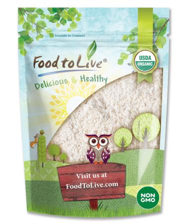 Organic Hulled Buckwheat Flour, 1 Pound  Non-GMO, Finely Milled Raw Buckwheat Groats, Kosher, Vegan, Bulk Powder. Good Source of Fiber, Protein. Wheat Flour Substitute. Great for Pancakes, Noodles
