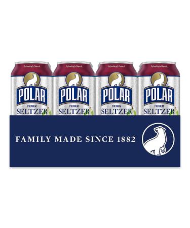 Polar Seltzer Water Black Cherry 12 fl oz Cans - 24 Pack - Refreshing Sparkling Beverage - Buy Online on SooperMarket.com