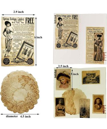 Vilikya Vintage Junk Journal Supplies - Coffee Dyed Decoupage Paper for Scrapbooking and Journaling - 41pcs - Buy Online on SooperMarket.com