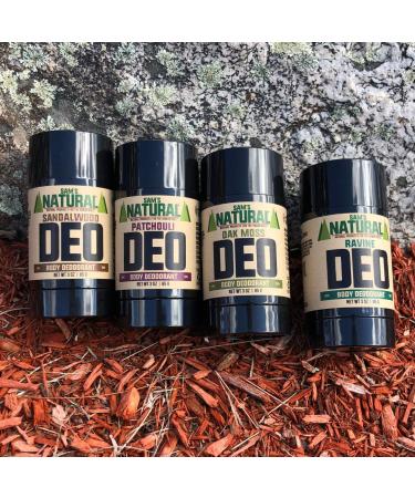Sam's Natural Patchouli Deodorant - 3 oz | Aluminum-Free, Vegan, Made in New Hampshire | For Men, Women, Unisex - Buy Online on SooperMarket.com