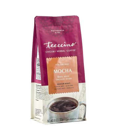 Teeccino Mocha Chicory Coffee Alternative - Prebiotic, Caffeine Free, Acid Free - 11oz (Pack of 3) Medium Roast - Buy Online on SooperMarket.com