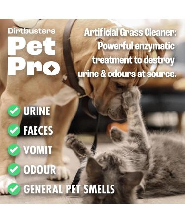 Dirtbusters Pet Pro Artificial Grass Cleaner For Dogs & Cats 3-in-1 Clean Remove Stains Urine & Deodorise With Reactivating Odour Eliminator For All Types Of Astro Turf (5L) - Buy Online on SooperMarket.com