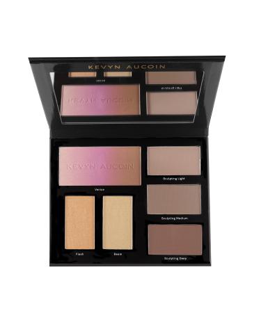 Kevyn Aucoin The Contour Book  The Art of Sculpting & Defining Volume 3: Makeup artist palette. Defines facial features. Eyes  cheekbone  nose & jawline. Highlighters to glow. All skin tones & shapes.
