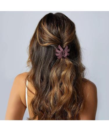 5PCS Large Octopus Hair Claw Clips - Non-slip Strong Hold Matte Clips for Thick Hair - Set of 5 in Black, Gray, Blue, Pink, Brown - 3 Inch Spider Claw Clips for Women and Girls - Buy Online on SooperMarket.com
