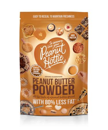 Peanut Hottie - Peanut Butter Powder (180g) All Natural Marco Friendly High Protein Low Calorie Low Fat Vegetarian Vegan Recyclable Ideal for Baking Smoothies & Cooking Single