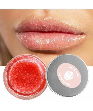 Strawberry Lip Scrub & Sleep Mask | Exfoliate Moisturize & Repair Dry Lips - Best Lip Care Products Online - Buy Online on SooperMarket.com