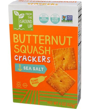 Buy From The Ground Up Butternut Squash Sea Salt Crackers - Healthy Snack Option - Buy Online on SooperMarket.com