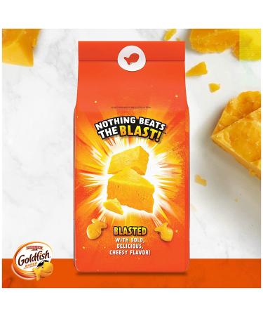 Goldfish Flavor Blasted Xtra Cheddar Crackers - Family Size 10 oz Bag | Snack Crackers - Buy Online on SooperMarket.com